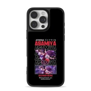 Athena Asamiya KOF art iPhone 16 Pro Max Black Case