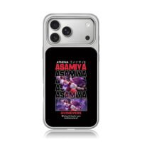 Athena Asamiya KOF art iPhone 17 Pro Max Electroplated Silver Case1