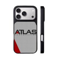 Atlas Corp logo geo honeycomb iPhone 17 Pro Max Black Case