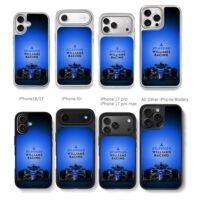 Atlassian Williams Racing F1 Chris Brown Phone Case Black Electroplated Silver For Iphone 11 To 17