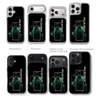Attack on Titan Levi Cape Chris Brown Phone Case Black Electroplated Silver For Iphone 11 To 17