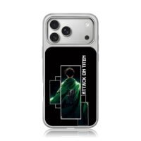 Attack on Titan Levi Cape iPhone 17 Pro Max Electroplated Silver Case1