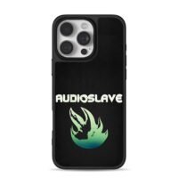 Audioslave green flame logo iPhone 16 Pro Max Black Case