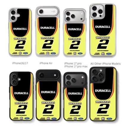Austin Cindric 2 Duracell Ford Chris Brown Phone Case Black Electroplated Silver For Iphone 11 To 17