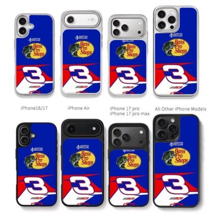 Austin Dillon 3 Bass Pro Shops Chris Brown Phone Case Black Electroplated Silver For Iphone 11 To 17