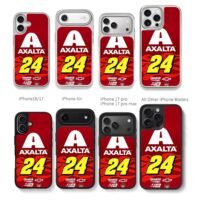Axalta 24 NASCAR Hendrick Chevy Chris Brown Phone Case Black Electroplated Silver For Iphone 11 To 17
