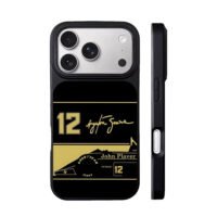 Ayrton Senna 12 F1 JPS livery iPhone 17 Pro Max Black Case