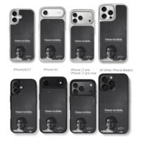 Ayrton Senna I have no idols Chris Brown Phone Case Black Electroplated Silver For Iphone 11 To 17