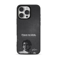 Ayrton Senna I have no idols iPhone 16 Pro Max Black Case