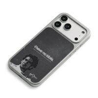 Ayrton Senna I have no idols iPhone 17 Pro Max Electroplated Silver Case2