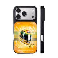 Ayrton Senna Marlboro helmet iPhone 17 Pro Max Black Case