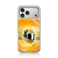 Ayrton Senna Marlboro helmet iPhone 17 Pro Max Electroplated Silver Case1