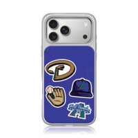 AZ Dbacks 2001 baseball champs iPhone 17 Pro Max Electroplated Silver Case1