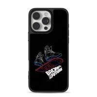 Back to the Future hover shoes iPhone 16 Pro Max Black Case
