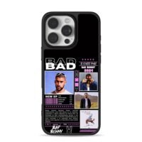 Bad Bunny 2024 photo collage iPhone 16 Pro Max Black Case