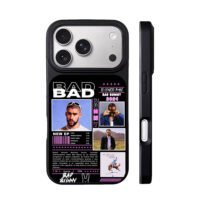 Bad Bunny 2024 photo collage iPhone 17 Pro Max Black Case