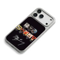 Bad Bunny album art autograph iPhone 17 Pro Max Electroplated Silver Case2