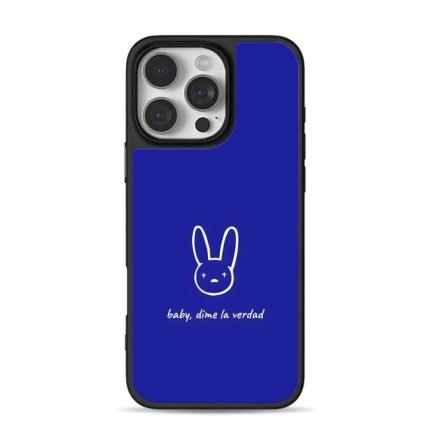 Bad Bunny baby dime la verdad iPhone 16 Pro Max Black Case