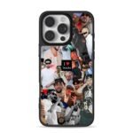 Bad Bunny Benito photo collage iPhone 16 Pro Max Black Case