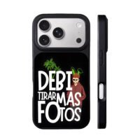 Bad Bunny cartoon palm text iPhone 17 Pro Max Black Case