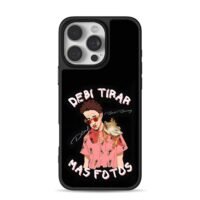 Bad Bunny cartoon with lizard iPhone 16 Pro Max Black Case