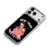 Bad Bunny cartoon with lizard iPhone 17 Pro Max Electroplated Silver Case2