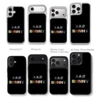 BAD BUNNY collage letter art Chris Brown Phone Case Black Electroplated Silver For Iphone 11 To 17