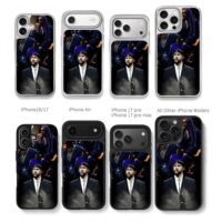 Bad Bunny concert collage Chris Brown Phone Case Black Electroplated Silver For Iphone 11 To 17