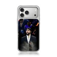 Bad Bunny concert collage iPhone 17 Pro Max Electroplated Silver Case1