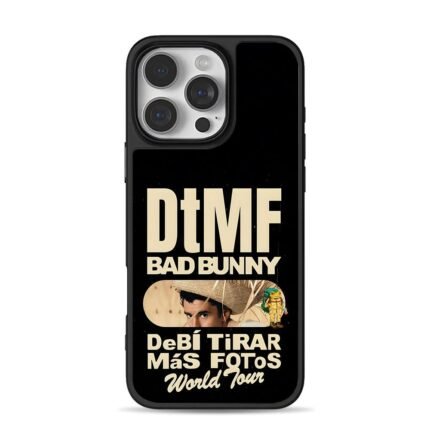 Bad Bunny DtMF frog tour iPhone 16 Pro Max Black Case