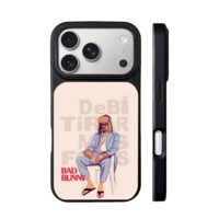 Bad Bunny in suit and ushanka iPhone 17 Pro Max Black Case