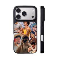 Bad Bunny multi pose collage iPhone 17 Pro Max Black Case