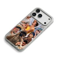Bad Bunny multi pose collage iPhone 17 Pro Max Electroplated Silver Case2