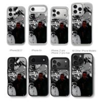Bad Bunny palm music collage Chris Brown Phone Case Black Electroplated Silver For Iphone 11 To 17