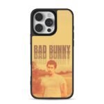 Bad Bunny repeated text photo iPhone 16 Pro Max Black Case
