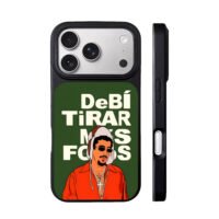 Bad Bunny Spanish cartoon text iPhone 17 Pro Max Black Case
