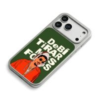 Bad Bunny Spanish cartoon text iPhone 17 Pro Max Electroplated Silver Case2