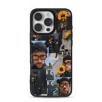 Bad Bunny sunflower collage iPhone 16 Pro Max Black Case