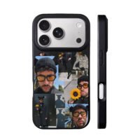 Bad Bunny sunflower collage iPhone 17 Pro Max Black Case