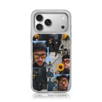 Bad Bunny sunflower collage iPhone 17 Pro Max Electroplated Silver Case1
