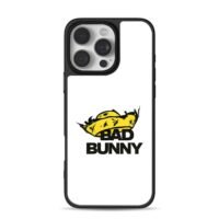 Bad Bunny with yellow sombrero iPhone 16 Pro Max Black Case