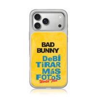 Bad Bunny World Tour print iPhone 17 Pro Max Electroplated Silver Case1