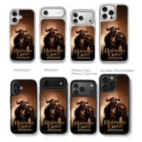 Baldurs Gate horned knight art Chris Brown Phone Case Black Electroplated Silver For Iphone 11 To 17