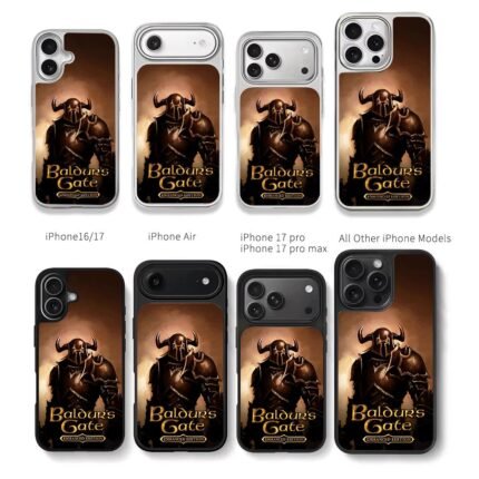 Baldurs Gate horned knight art Chris Brown Phone Case Black Electroplated Silver For Iphone 11 To 17