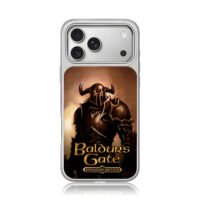 Baldurs Gate horned knight art iPhone 17 Pro Max Electroplated Silver Case1