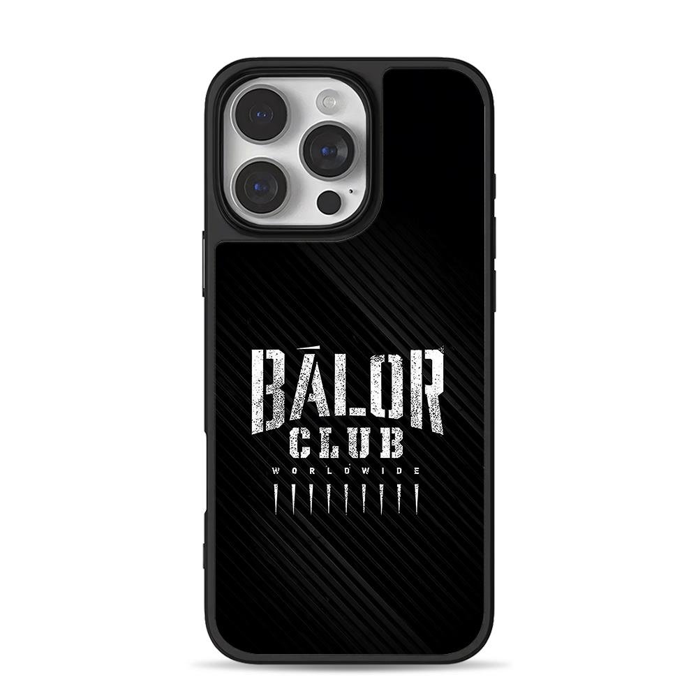 Balor Club Worldwide text iPhone 16 Pro Max Black Case Balor Club Worldwide text iPhone 16 Pro Max Black Case