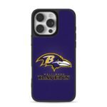 Baltimore Ravens purple logo iPhone 16 Pro Max Black Case