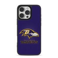 Baltimore Ravens purple logo iPhone 16 Pro Max Black Case