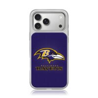 Baltimore Ravens purple logo iPhone 17 Pro Max Electroplated Silver Case1