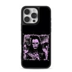 Barbed pink goth crying girl iPhone 16 Pro Max Black Case